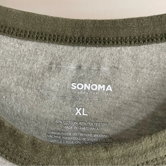 Women’s Green Sonoma XL Graphic Tee with Mountain Design - Picture 3 of 3